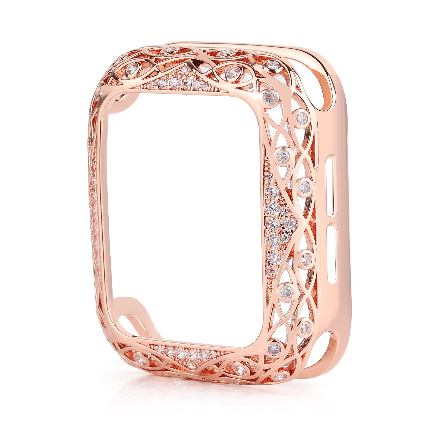 Watch Metal Copper Case Skeleton Diamond Protective Case