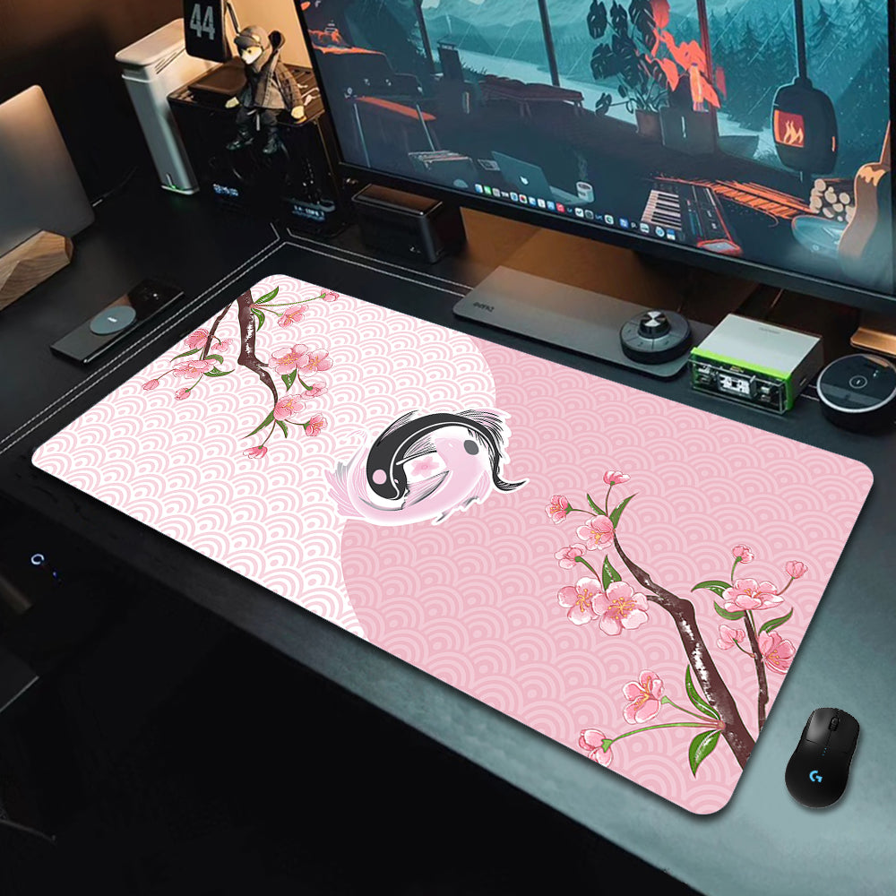 Ying and Yang Pattern Mouse Pad