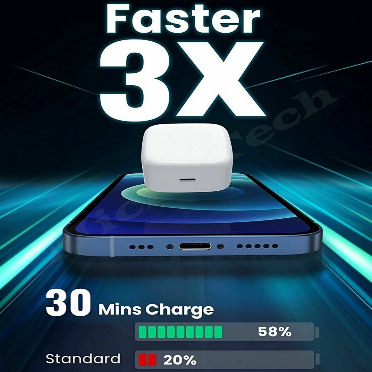 For I Phone 14 13 12 11 Pro Mini XR XS MAX Fast Charging USB-C PD Plug Charger Cable