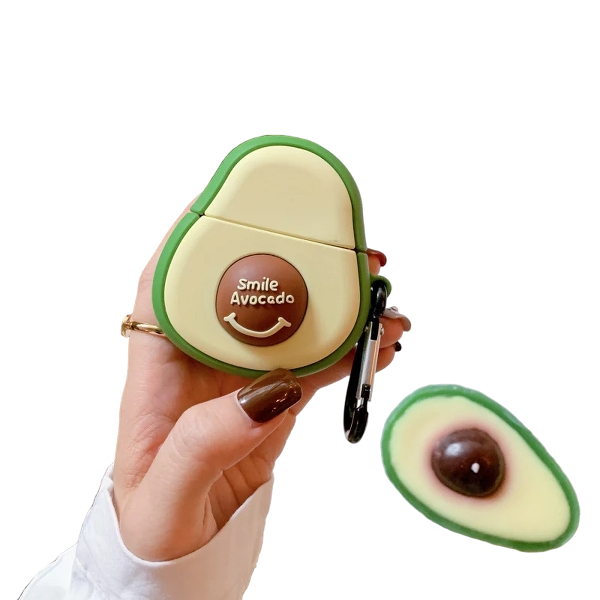 Stereo Avocado Apple Bluetooth 2nd Generation Headphone Case Shatter-resistant Silicone